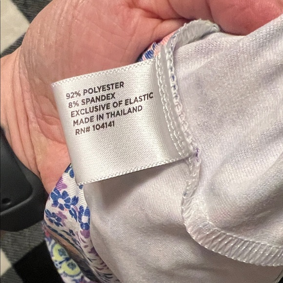 Lady Hagen Golf Vibrant Patterned Mini Skirt / Skort with Purple Accents size XL - Picture 12 of 13